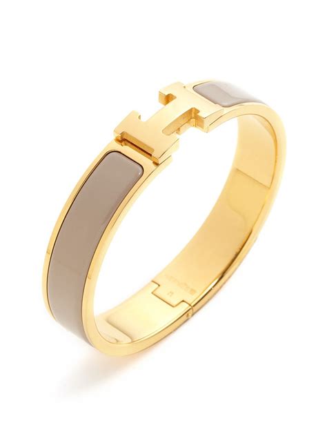 hermes clic h beige|click h uni bangle.